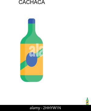 Icône de vecteur simple cachaca.Modèle de conception de symbole d'illustration pour élément d'interface utilisateur Web mobile. Illustration de Vecteur