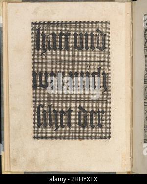 Ein ney Furmbüchlein, page 10, verso ca.1525–29 Johann Schönsperger le jeune allemand.Ein ney Furmbüchlein, page 10, verso 680090 Banque D'Images