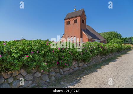 Sylt - vue sur la Chapelle frisonne, est une église évangélique luthérienne, Schleswig-Holstein, Allemagne, 05.06.2018 Banque D'Images