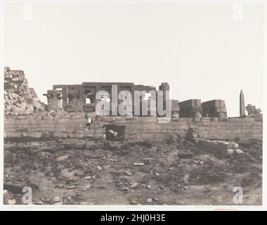 Karnak (Thèbes), Entente du Palais vue du point H 1851–52, imprimé 1853–54 Félix Teynard Français.Karnak (Thèbes), Entente du Palais vue du point H 261847 Banque D'Images