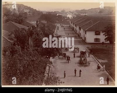 Vue sur la route principale, Singapour 1860s–70s Inconnu.Vue sur main Road, Singapour 264595 Banque D'Images