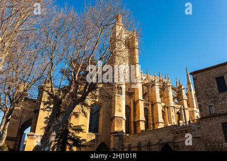 Cathédrale Saint-Just-et-Saint-Pasteur, cathédrale inachevée, Narbonne, Aude, Occitanie,France Banque D'Images