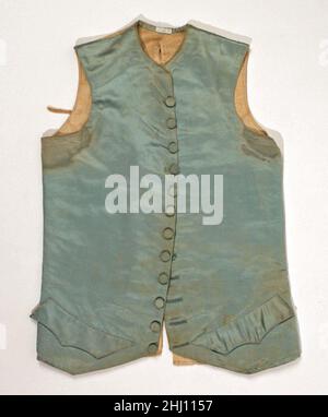 Gilet fin 18th siècle européen.Gilet de costume.Européen. Fin du 18th siècle. Soie, lin Banque D'Images