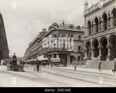 Photographie d'époque, fin 19th, début 20th siècle, vue de 1900 - Queen's Road, Bristol Banque D'Images