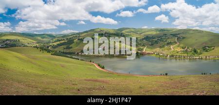 Vue panoramique sur le plateau de Persembe.Vue depuis le paysage en été. Banque D'Images