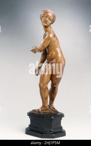 Lucretia peut-être 17th siècle allemand cette sculpture est l'une des statuettes stylistiques liées à Conrad Meit.Le début du XVIIe siècle a été témoin d'un regain d'intérêt pour le style d'Albrecht Dürer et de ses contemporains.Cette sculpture, moins raffinée qu'une version plus petite du sujet dans la collection du Musée (17.190.582), est pensée par certains à ce jour de la soi-disant Renaissance Dürer.Lucretia 207031 Banque D'Images