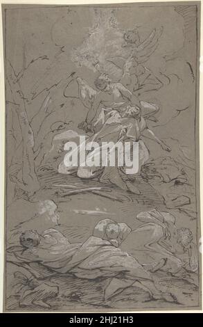 Christ dans le jardin de Gethsemane 1712–62 Paul Troger autrichien.Christ dans le jardin de Gethsemane 334983 Banque D'Images