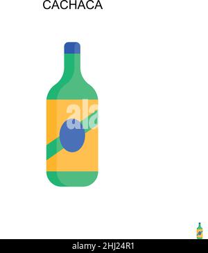 Icône de vecteur simple cachaca.Modèle de conception de symbole d'illustration pour élément d'interface utilisateur Web mobile. Illustration de Vecteur