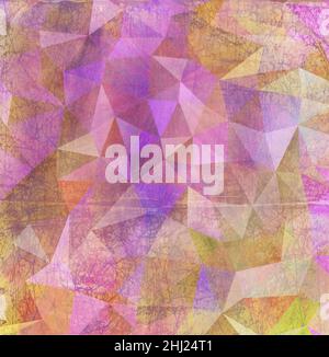Arrière-plan décoratif abstrait avec polygones triangulaires Banque D'Images