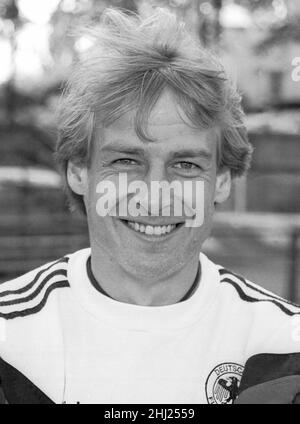 JÜRGEN KLINSMANN joueur de football allemand pendant le Championnat d'Europe en Suède 1992, professionnel en Inter Italie Banque D'Images