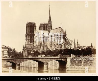 Notre-Dame (Abside) 1860s Edouard Baldus Français, né Prusse.Notre-Dame (Abside) 268863 Banque D'Images