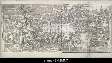 Le passage d'une Caravane de la frise ces moteurs et faciès de faire de Turcz (Douanes et Fashions des Turcs) 1553 après Pieter Coecke van Aelst Netherlandish.Le passage d'une Caravane de la frise ces moteurs et faciès de faire de Turcz (Douanes et Fashions des Turcs) 422765 Banque D'Images