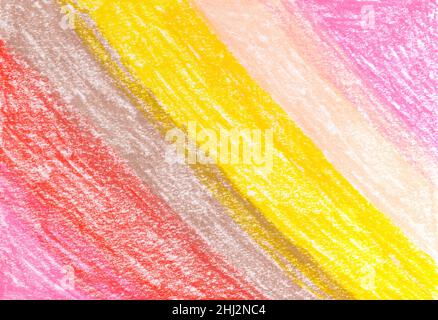 Texture crayon de couleur dessinée à la main.Superposition colorée.Résumé arrière-plan texturé créatif pour affiche, bannière, cartes, album.Surface décorative. Banque D'Images