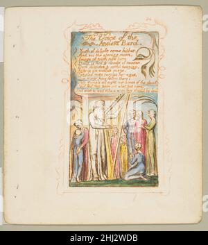 Chansons d'innocence et d'expérience: Voix de l'ancien Bard ca.1825 William Blake Britannique.Chansons d'innocence et d'expérience : voix de l'ancien Bard 348043 Banque D'Images