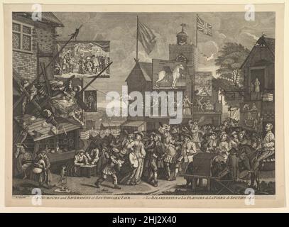 Les humeurs et les détournements de la foire de Southwark / les Bizarerries et les plaisir de la Foire de Southwark 1733–1825 [après 1733 original] après William Hogarth British.Les humeurs et les détournements de la foire de Southwark / les Bizarerries et les plaisir de la Foire de Southwark 399174 Banque D'Images