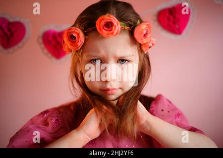 triste fille le jour de la saint-valentin Banque D'Images