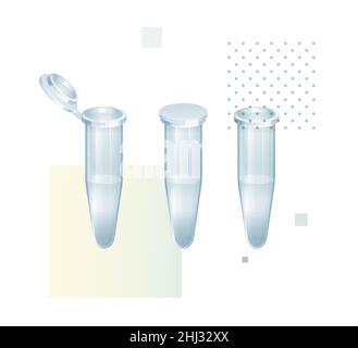 Test RT-PCR - plateau PCR - Illustration comme fichier EPS 10 Illustration de Vecteur