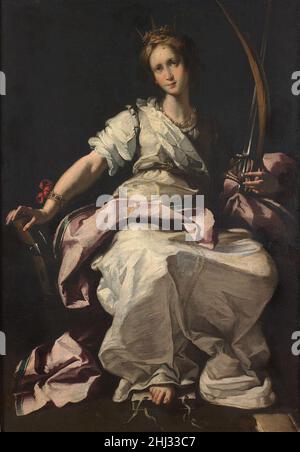 Bernardo Strozzi - Sainte-Catherine d'Alexandrie (LACMA). Banque D'Images