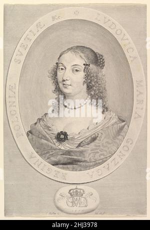 Ludovica Maria Gonzaga, Reine de Pologne 1645 Claude Mellan Français.Ludovica Maria Gonzaga, Reine de Pologne 393593 Banque D'Images