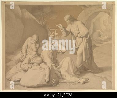 Christ dans le jardin de Gethsemane 1848 Johann Friedrich Overbeck Allemand.Christ dans le jardin de Gethsemane 334935 Banque D'Images