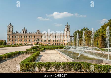 Le parc du Palais Ducal, connu sous le nom de Reggia di Colorno, Émilie-Romagne, Italie Banque D'Images