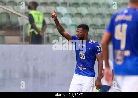 Belo Horizonte, Brésil.26th janv. 2022. Xxxxxxxxxxxxxxxxxxx pendant Cruzeiro x URT, match valable pour le Campeonato Mineiro 2022, tenu à Arena Independência, Belo Horizonte, MG.Crédit: Dudu Macedo/FotoArena/Alay Live News Banque D'Images