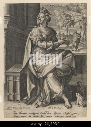 Dialectica de sept arts libéraux 16th siècle Johann Sadeler i Netherlandish.Dialectica de sept arts libéraux 395843 Banque D'Images