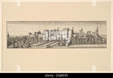 Le côté sud du château de Windsor [copie] après 1666 copie après Venceslaus Holar Bohemian.Le côté sud du château de Windsor [copie] 360608 Banque D'Images