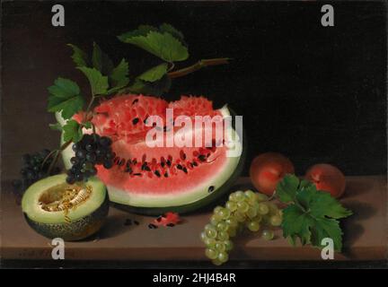 Encore la vie avec la pastèque, par Sarah Miriam Peale, 1822, Banque D'Images