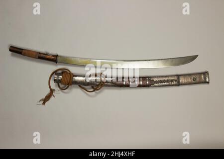 Épée (DHA) avec le scabard et le Baldric 19th siècle birman.Épée (DHA) avec fourreau et Baldric 31080 Banque D'Images