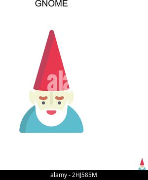 Icône de vecteur simple GNOME.Modèle de conception de symbole d'illustration pour élément d'interface utilisateur Web mobile. Illustration de Vecteur