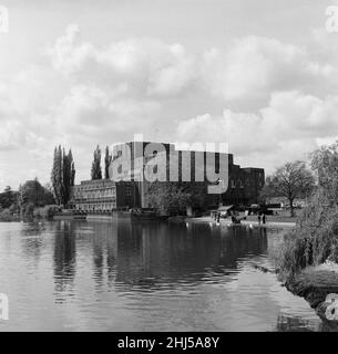 Royal Shakespeare Theatre, Stratford-upon-Avon, Warwickshire.27th avril 1961. Banque D'Images