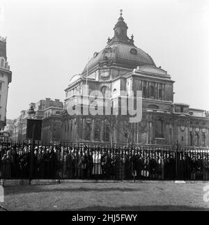 Service commémoratif pour Edwina Mountbatten, comtesse Mountbatten de Birmanie à l'abbaye de Westminster.7th mars 1960. Banque D'Images