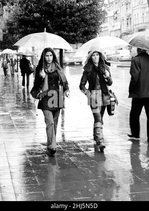 Un jour pluvieux à Istanbul, Turquie. Banque D'Images