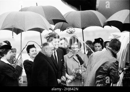 La visite du président américain John F Kennedy à Vienne, Autriche, pour des entretiens avec le premier ministre soviétique Nikita Khrouchtchev.3rd juin 1961. Banque D'Images