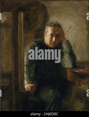 Susan MacDowell Eakins - Portrait de Thomas Eakins. Banque D'Images