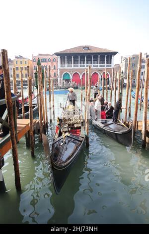 gondoles à venise, italie Banque D'Images