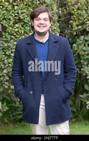 Rome, Italie.26th janvier 2022.Francesco Russo participe à la photocall de la série Rai tv l'amica géniale Storia di chi fugge e di chi resta au jardin de Rai Viale Mazzini.(Photo de Mario Cartelli/SOPA Images/Sipa USA) crédit: SIPA USA/Alay Live News Banque D'Images