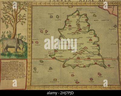 Tabula Asiae XII (Sri Lanka). Banque D'Images