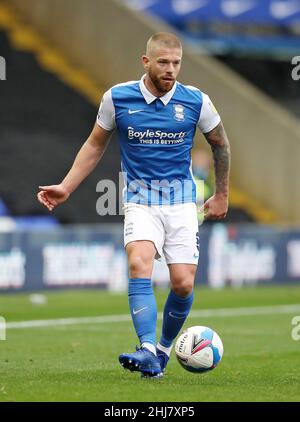 Photo du dossier datée du 26-09-2020 de Adam Clayton, de Birmingham City.Adam Clayton pourrait faire ses débuts à Doncaster contre Plymouth après s'être joint à cette semaine.Date d'émission : jeudi 27 janvier 2022. Banque D'Images