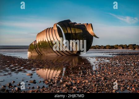 Mary's Shell, Cleveley's Beach, Royaume-Uni Banque D'Images