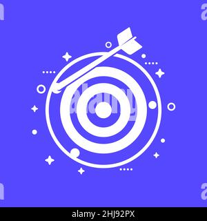 icône de cible manquée pour le web Illustration de Vecteur