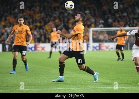 Patrick Cutrone de Wolverhampton Wanderers.Wolverhampton Wanderers / SC Braga - UEFA Europa League 19/09/2019 Banque D'Images