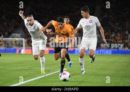 Loups footballeur Pedro Neto Wolverhampton Wanderers / FC Pyunik 15/08/2019 - UEFA Europa League Banque D'Images