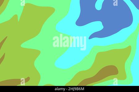 Arrière-plan pastel doux avec formes fluides.Illustration abstraite avec couleurs. Banque D'Images