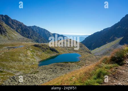Vallée de Hincova dans les montagnes slovaques de haute Tatra. Banque D'Images