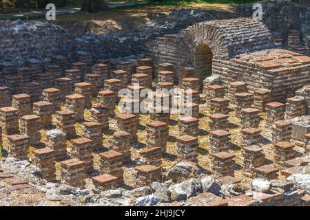 Le Parc archéologique de Dion, situé au pied du Mont Olympe, Grèce, Europe. Banque D'Images