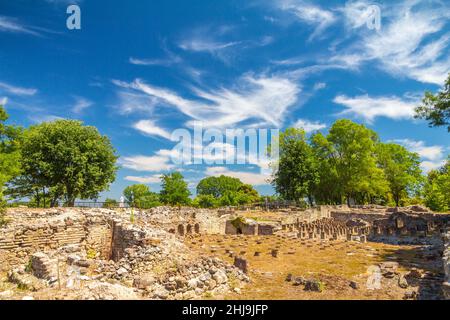 Le Parc archéologique de Dion, situé au pied du Mont Olympe, Grèce, Europe. Banque D'Images