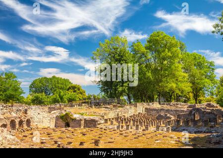 Le Parc archéologique de Dion, situé au pied du Mont Olympe, Grèce, Europe. Banque D'Images