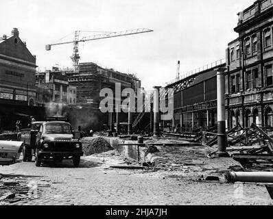 Démolition de la gare de New Street.Birmingham, West Midlands.5th mai 1964. Banque D'Images